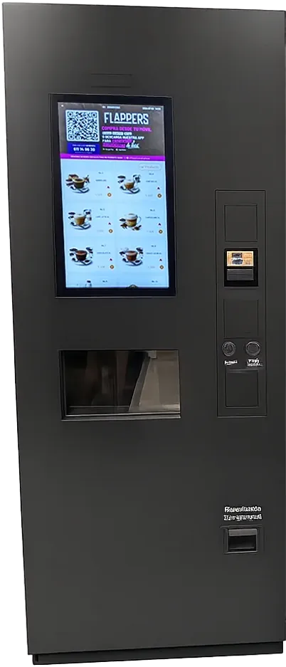Máquina de café Viena, con la pantalla de Flappers